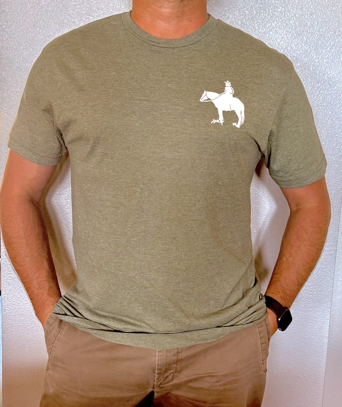 Texas Green Sauce Company Tee | Heather Military Green